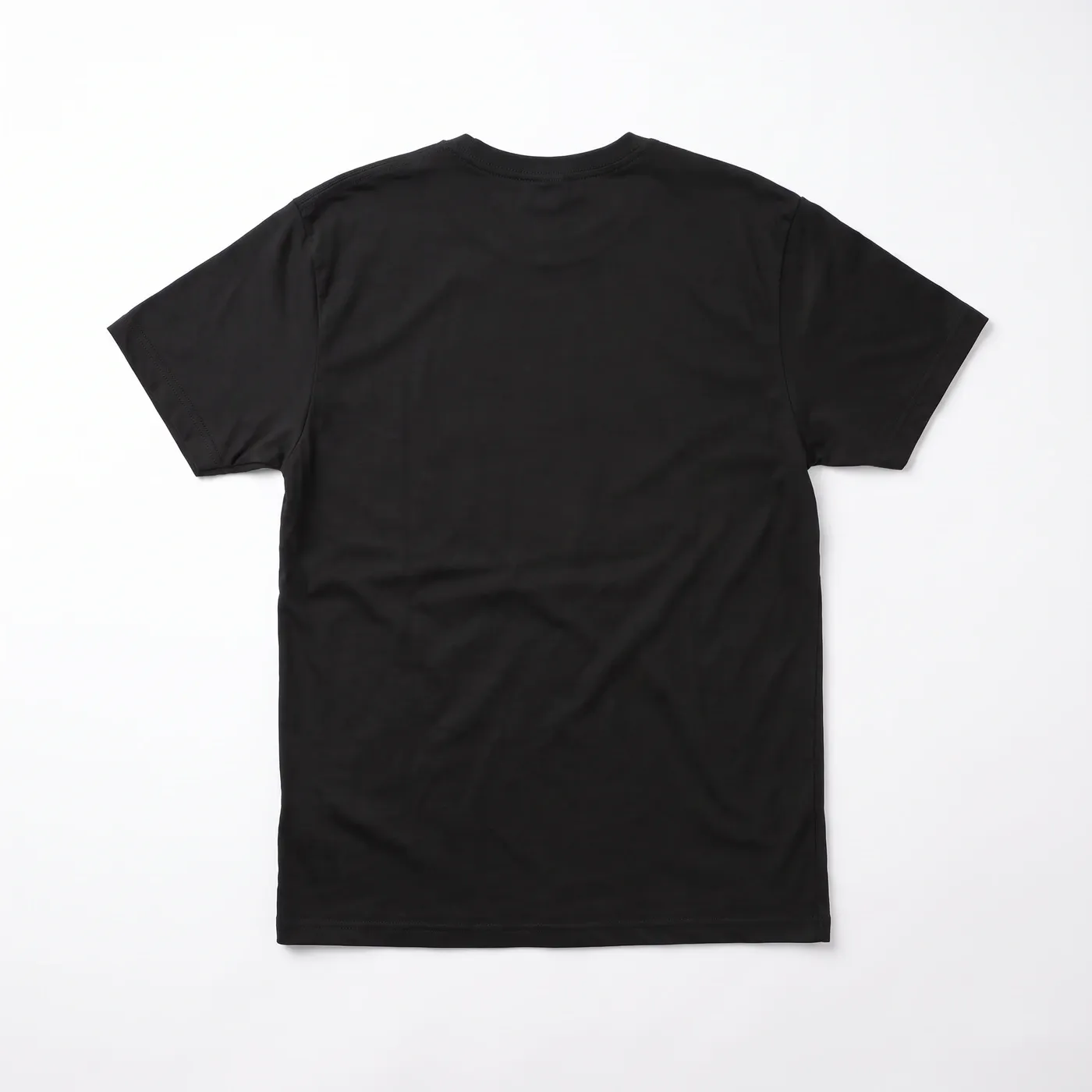 BITE ME Tee in Black, laid flat, back