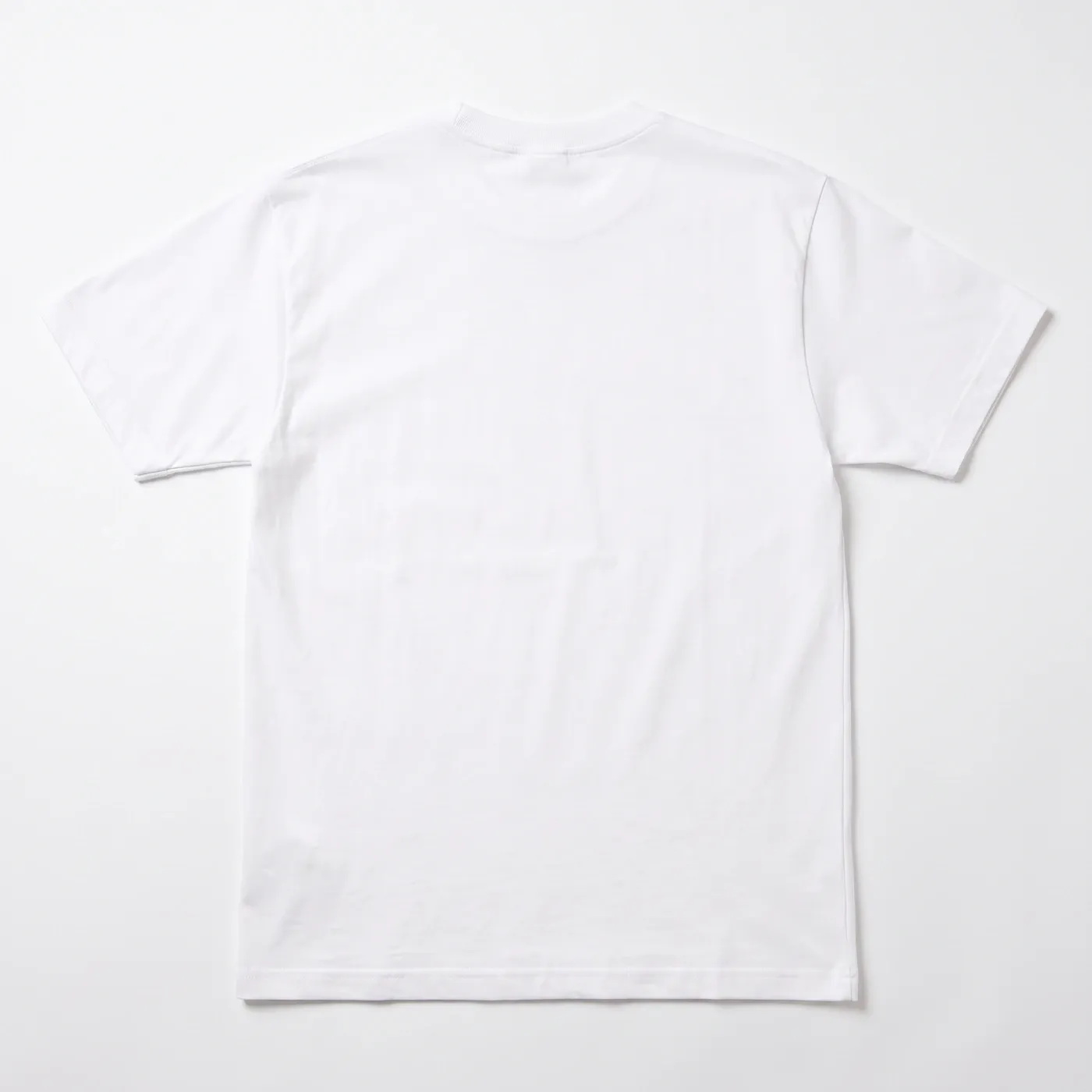 DIAL TONE Tee in White, laid flat, back