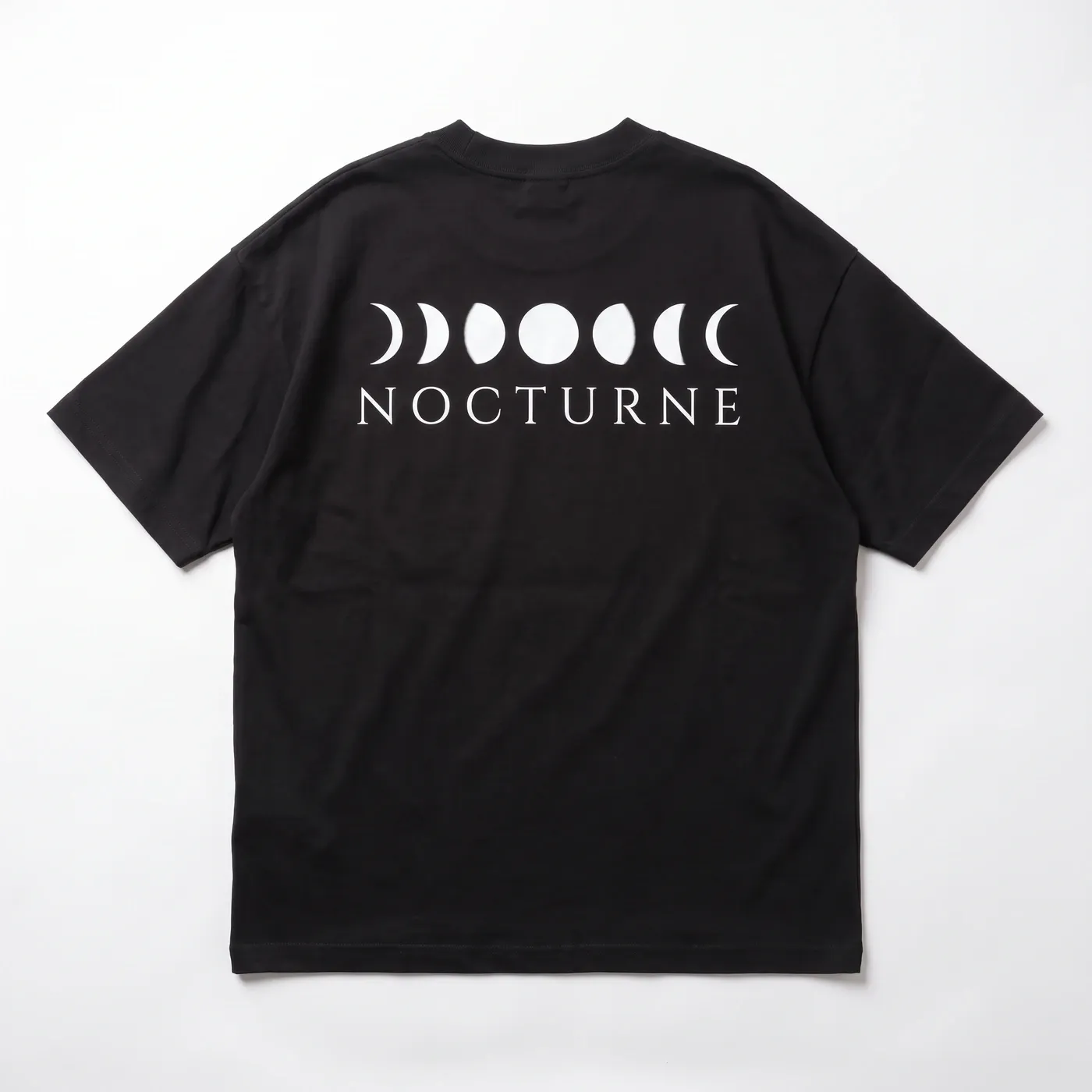 NOCTURNE Oversized in Black, laid flat, back