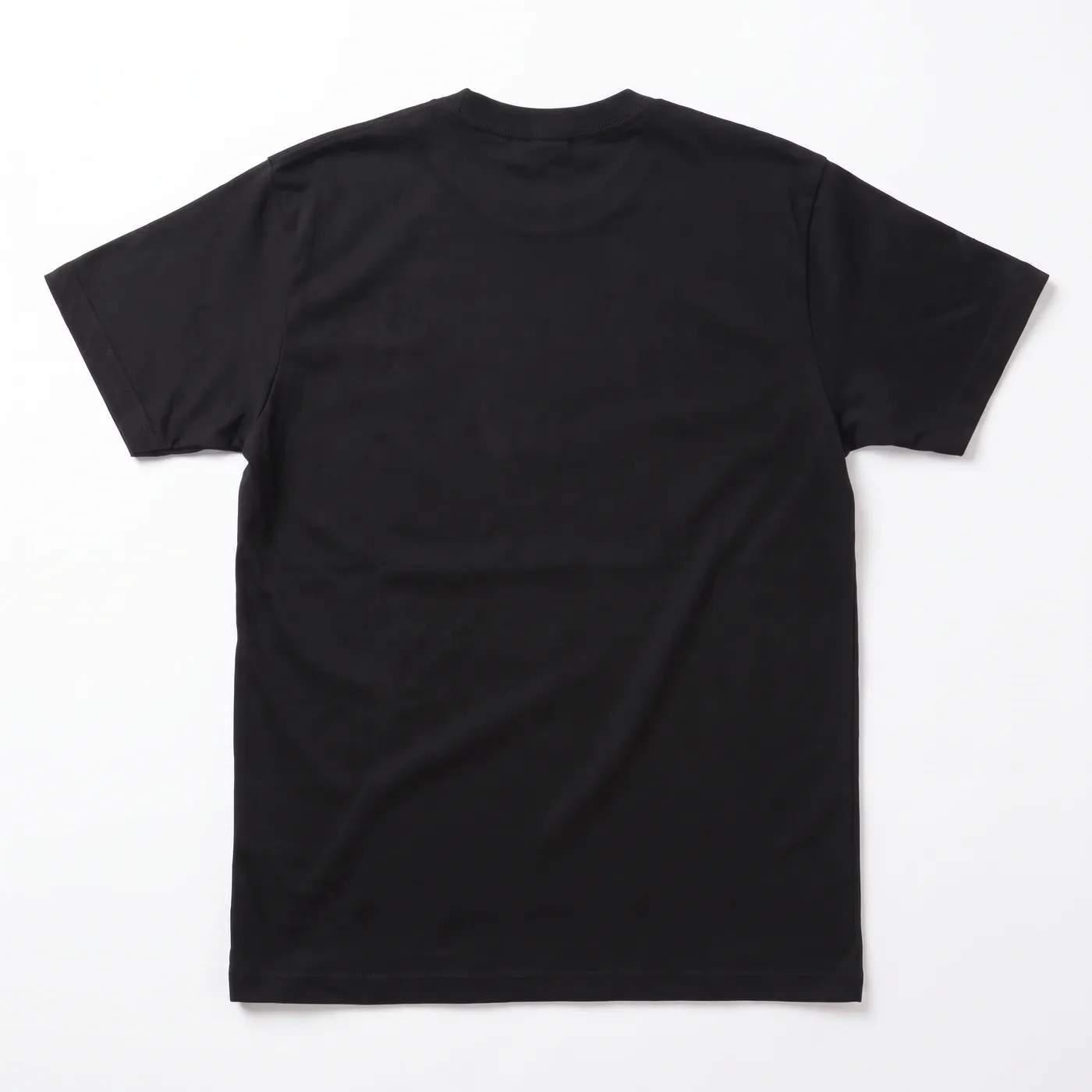 OVERDRIVE Tee in Black, laid flat, back